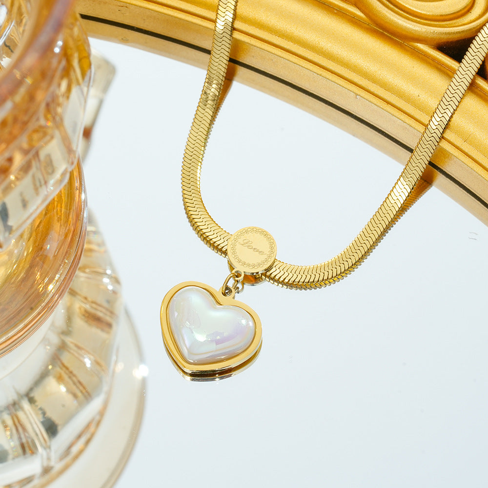 Wholesale Retro Love Titanium Steel Necklace - Fashion Accessory,  Trendy Gift Idea