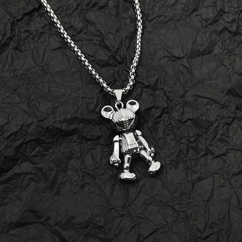 Wholesale Bear Necklace Long Necklaces with Movable Limbs ACC-NE-Hanyu003