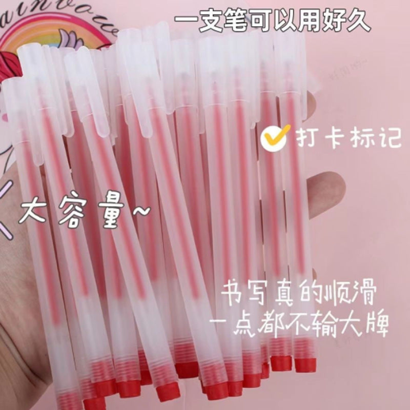 Wholesale gel pen replacement pen frosted transparent ballpoint pen