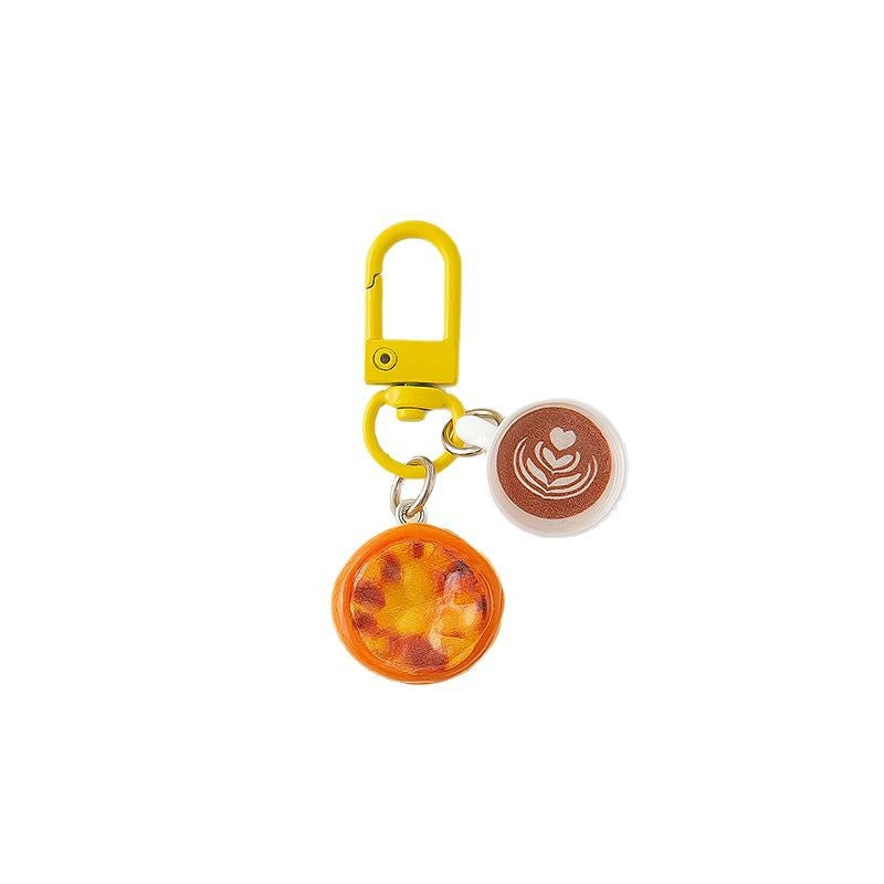 Großhandel kreative Kaffee-Kaffee-Duft-entsprechende Mobiltelefonkette Schlüsselanhänger