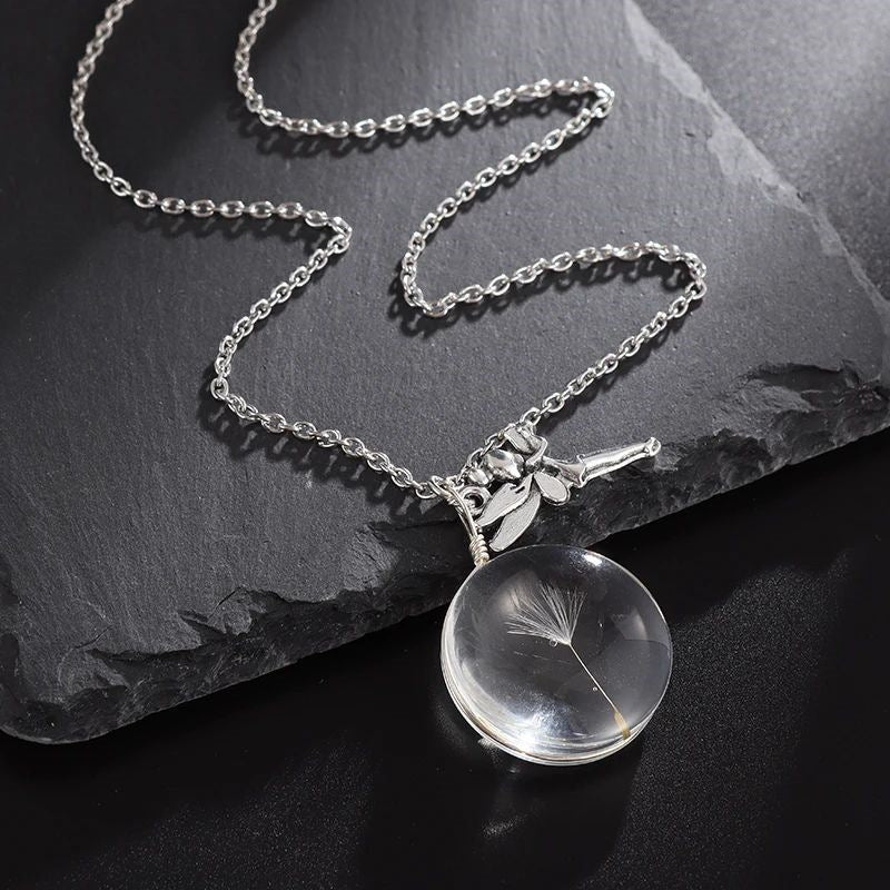 Wholesale  Crystal Glass Jewelry Gem Necklace