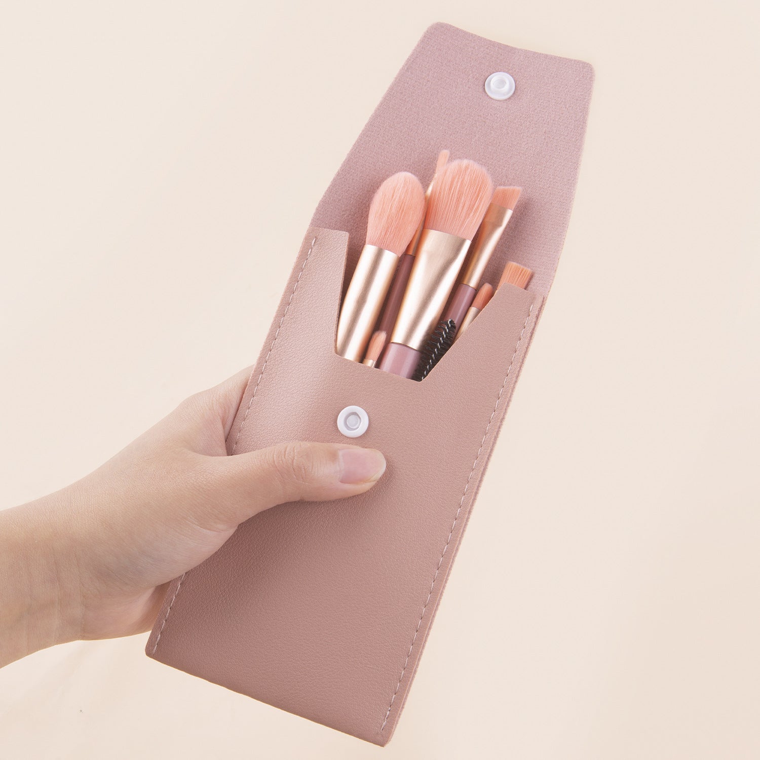 Wholesale Portable Mini Version 8-piece Macaron Color Makeup Brush Set ACC-MB-LLS008