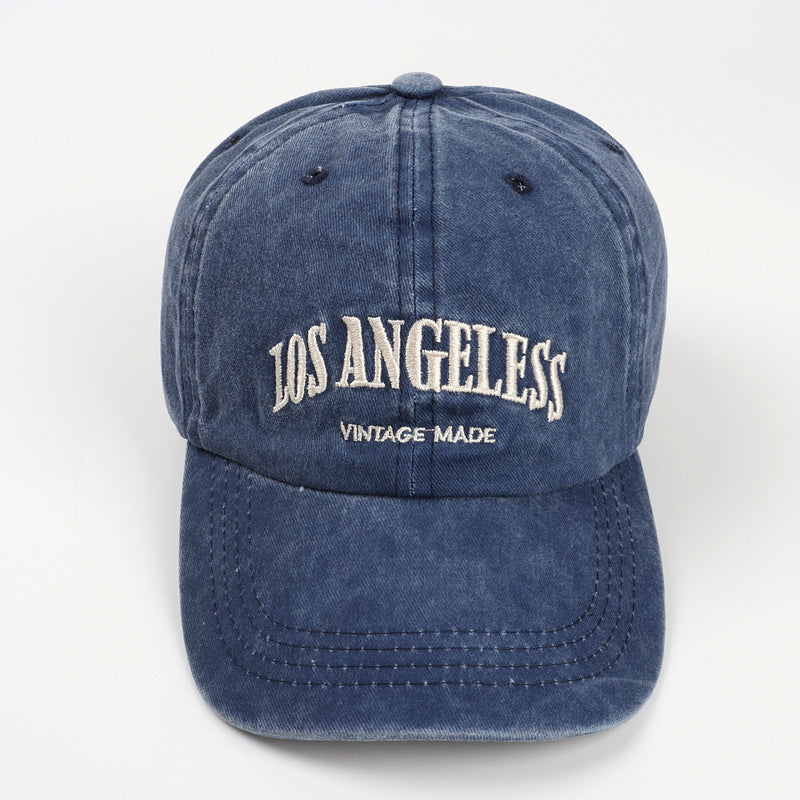 Wholesale Washed Old Letter Embroidered  Baseball Cap