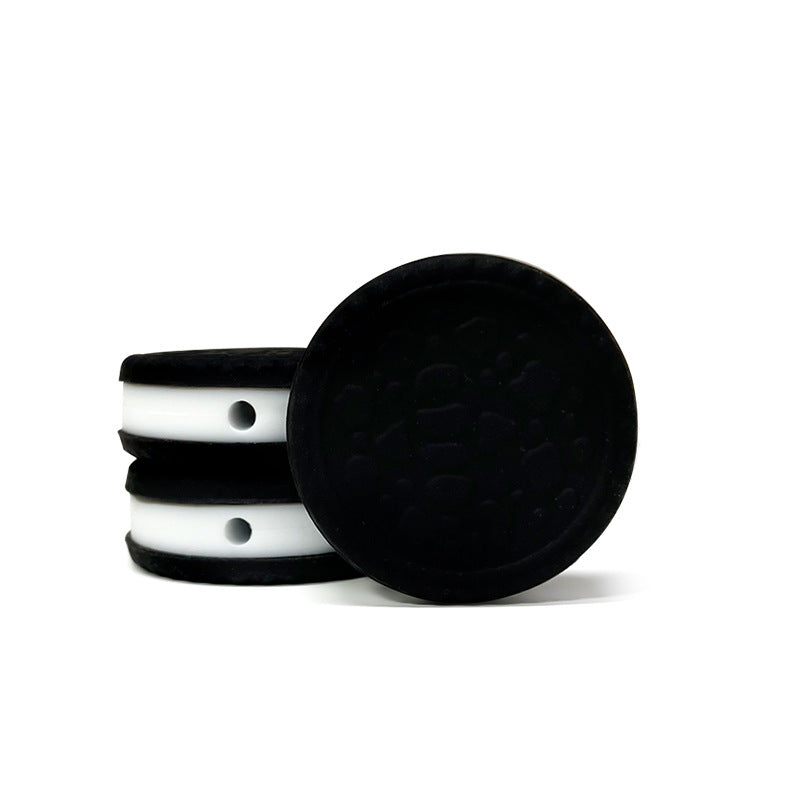 Wholesale 10pcs Sandwich Biscuits Macarons Silicone Fun Food and Play Ornaments DIY Focus Beads Focal Beads ACC-BDS-WDX206