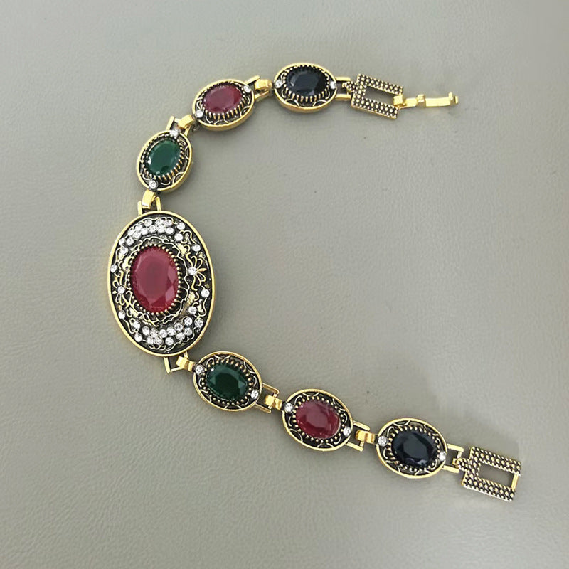 Wholesale Retro Bohemian Style Antique Gold Bracelet - Fashion Jewelry Accessory for Women Gift