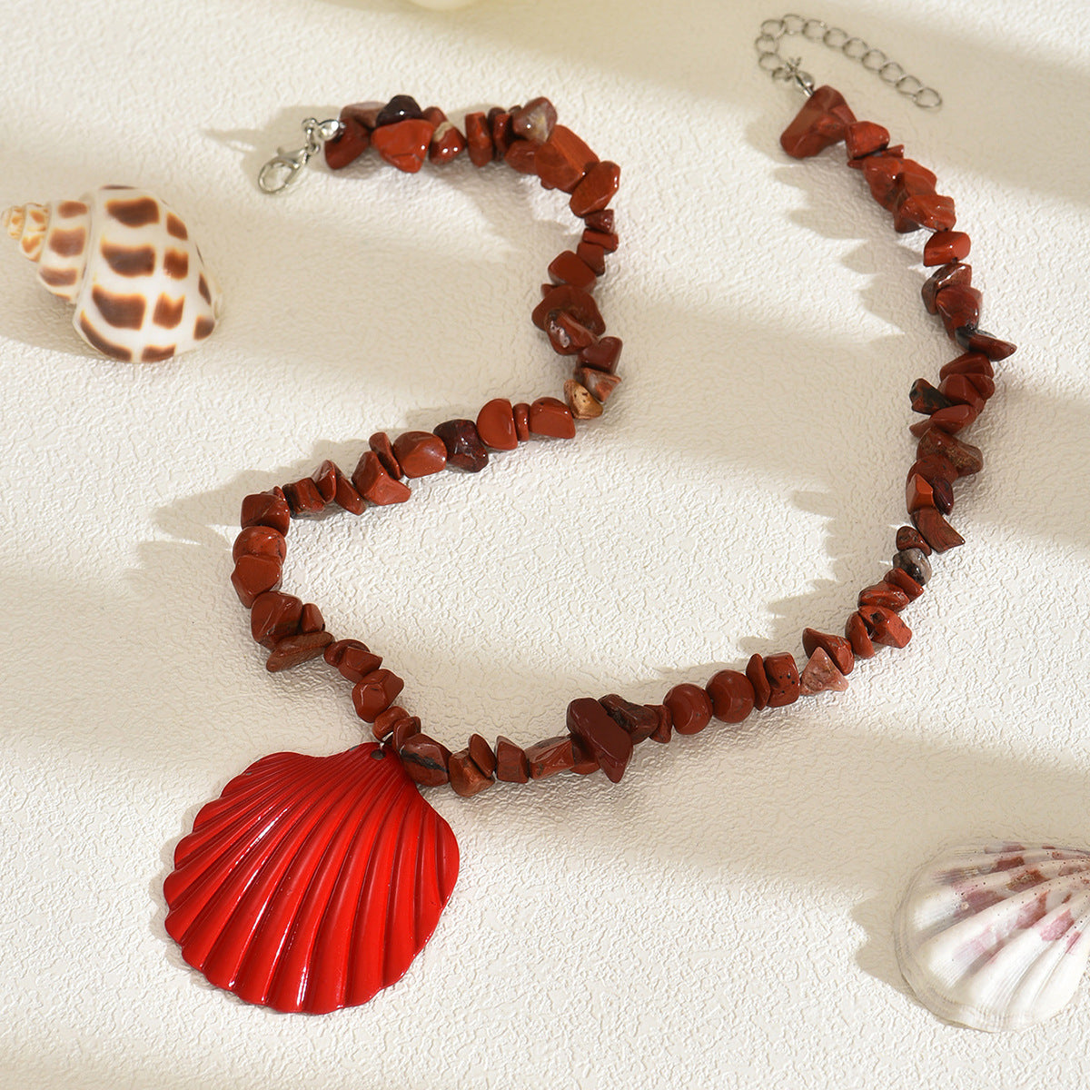 Wholesale Bohemian colored gravel necklace