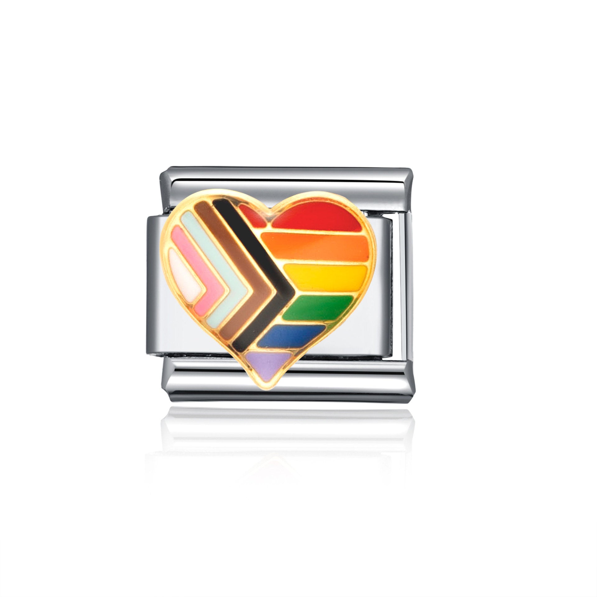 Wholesale Italian Charm Bracelet 9mm DIY Splicing Sun Moon Star Stainless Steel Composable Bracelet