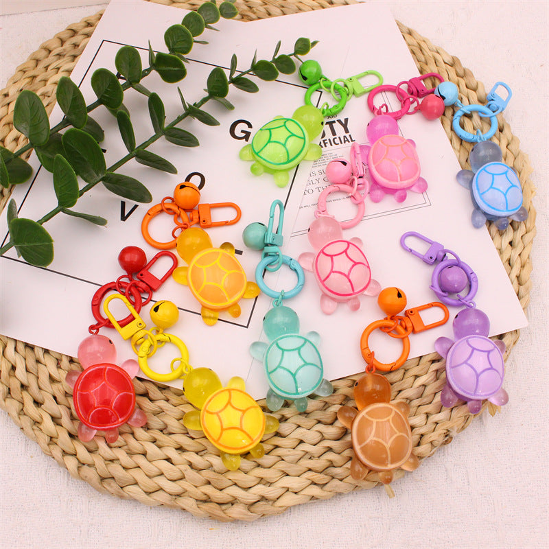 Wholesale Creative Cartoon Cute Luminous Little Turtle Keychains ACC-KC-YiNian001