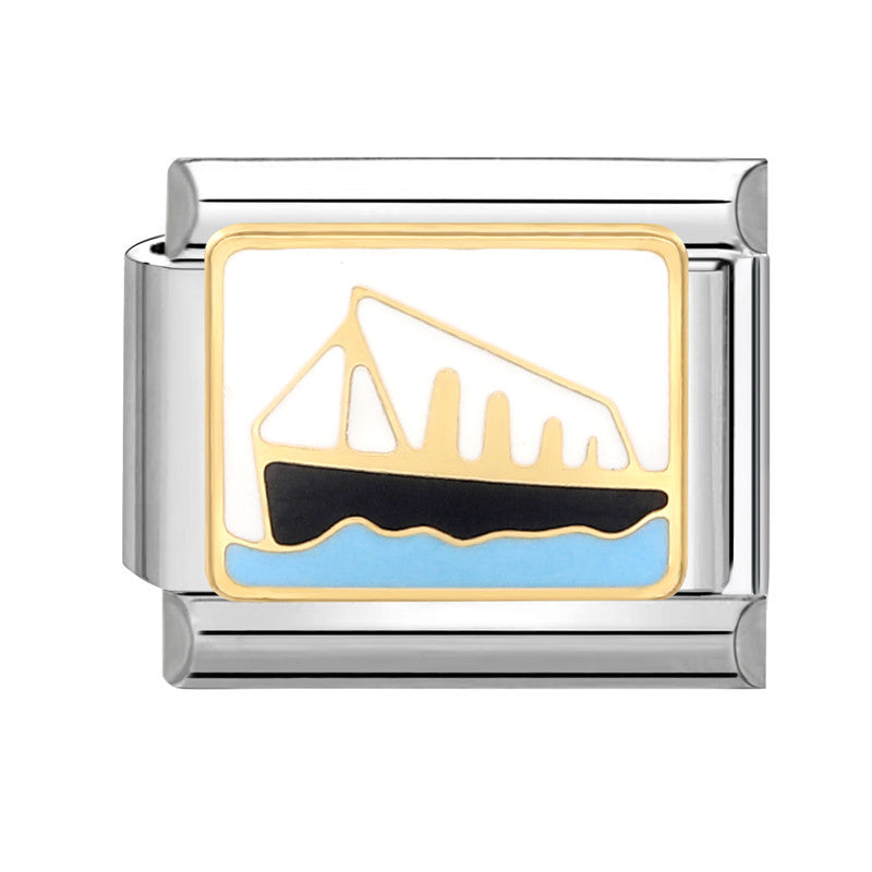 Wholesale Italian Charm Bracelet 9mm DIY Splicing Marine Elements Stainless Steel Composable Bracelet