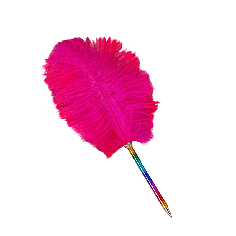 Wholesale Rainbow Color Feather Ballpoint Pen
