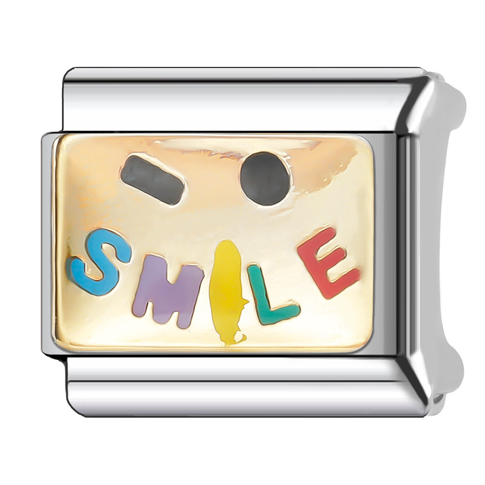 Wholesale Italian Charm Bracelet 9mm DIY Splicing Halloween Series Stainless Steel Composable Bracelet