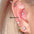 Wholesale  Titanium Steel Ear Nail Glittering Zircon Four Mans Star  Light Luxury Earrings