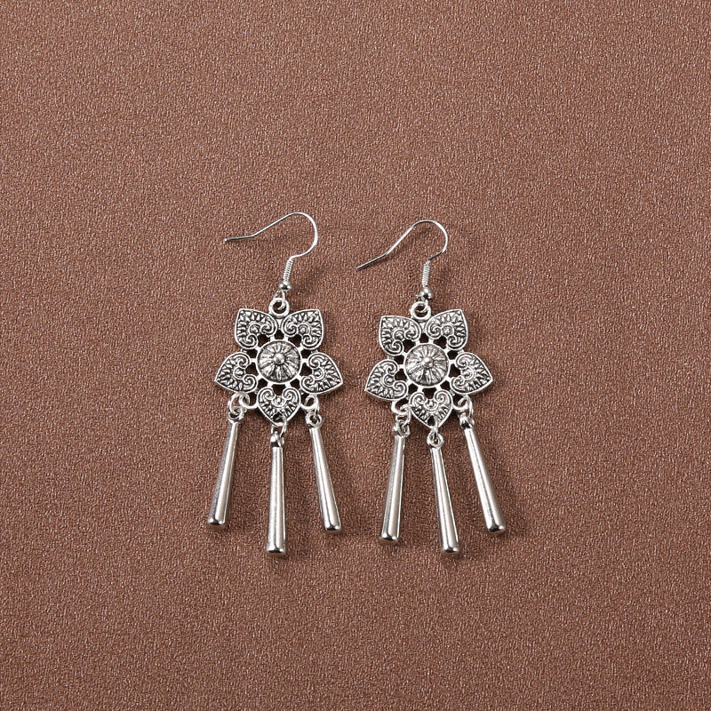 Wholesale Retro Tassel Long Earrings Ethnic Style Earrings ACC-ES-Gumi007