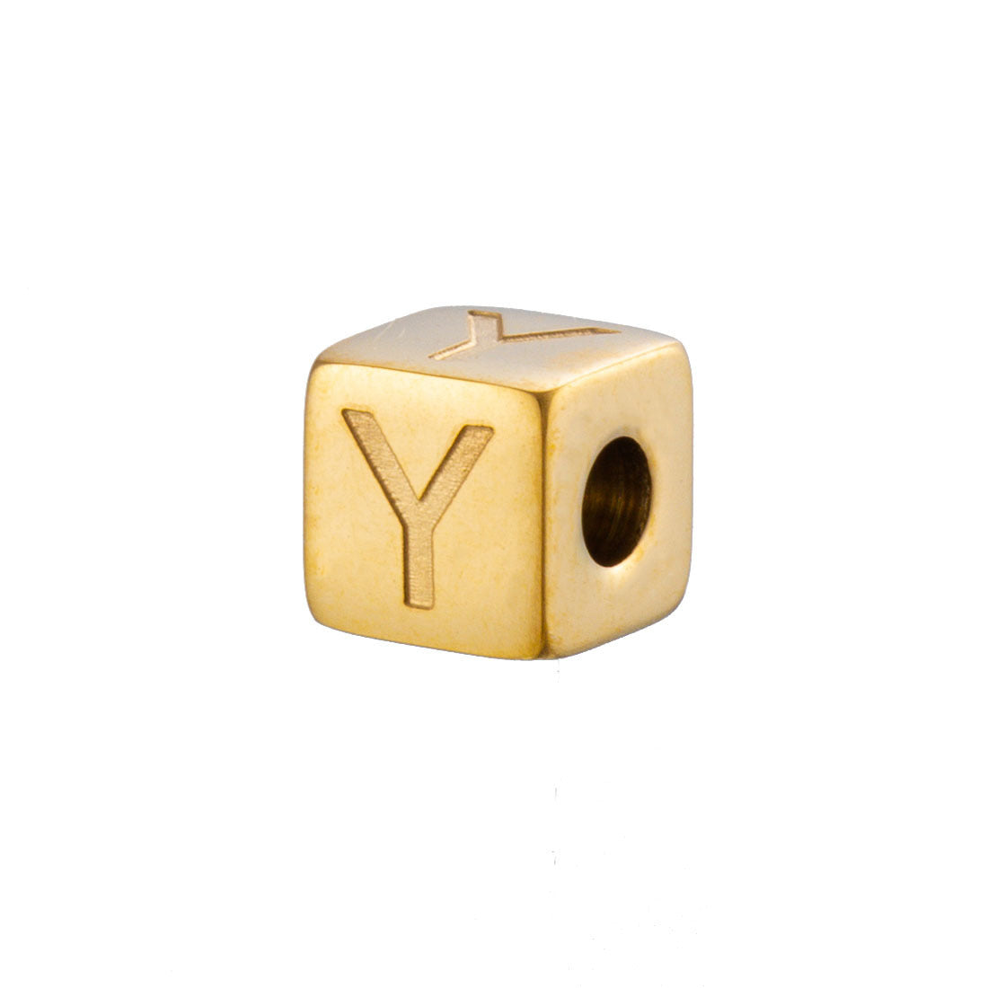 Wholesale 26 English Alphabet Accessories Geometric Stainless Steel Gold Sugar Jewelry Accessories