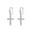 Wholesale Cross Ear Hook Earrings Micro-inlaid Zircon Earrings