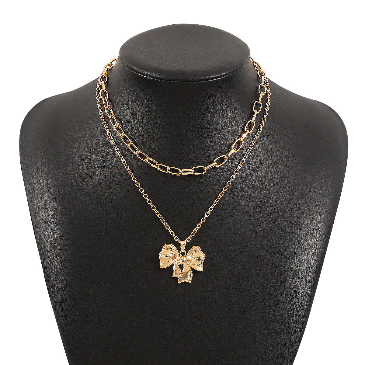 Wholesale Elegant High-end Ear Stud ins Blogger with Sweet Bow Rinlg Cavicle Chain