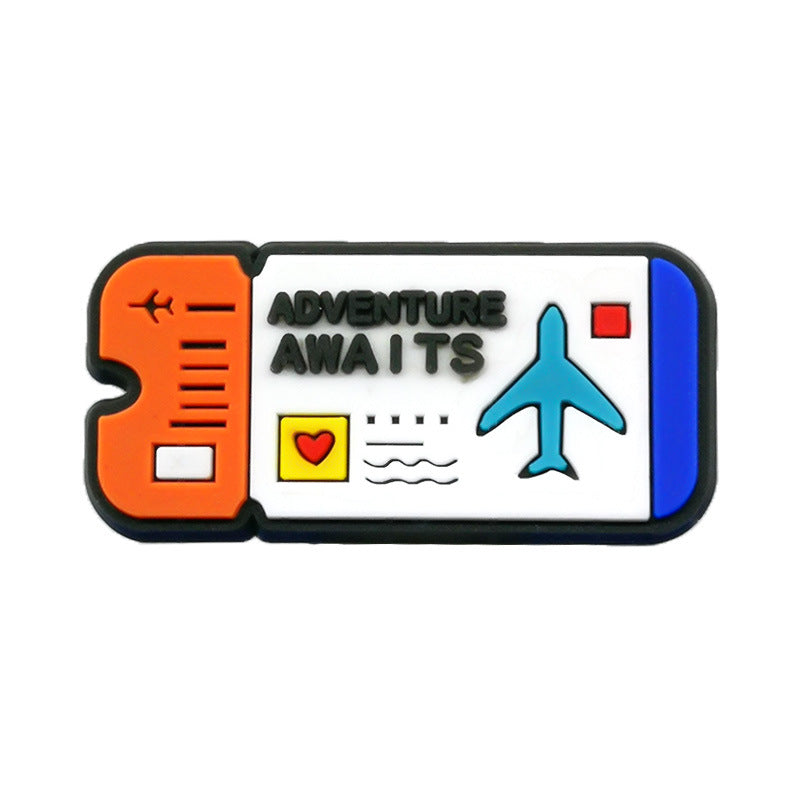 Wholesale Random 100pcs Travel Series Shoes Accessories Shoes Charms