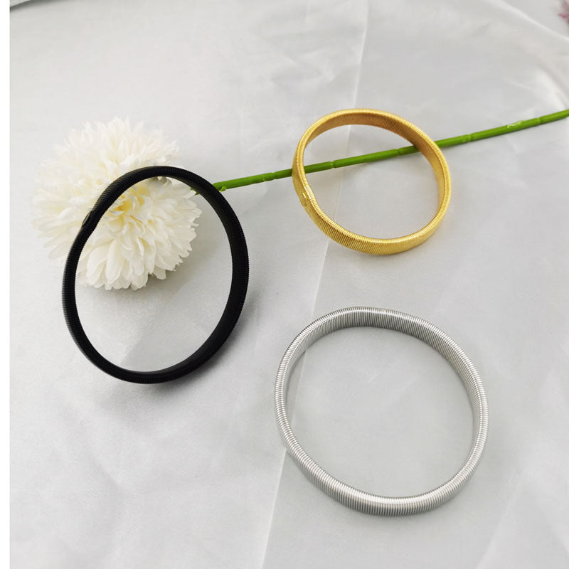 Wholesale Metal  Elastic Bracelet Hand Ring Arm Band Sleeve Cuff Exaggerated Personality Jewelry