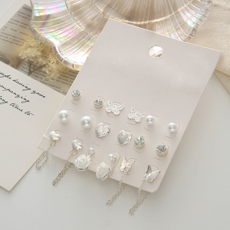 Wholesale Alloy 9 pairs/ set earrings set