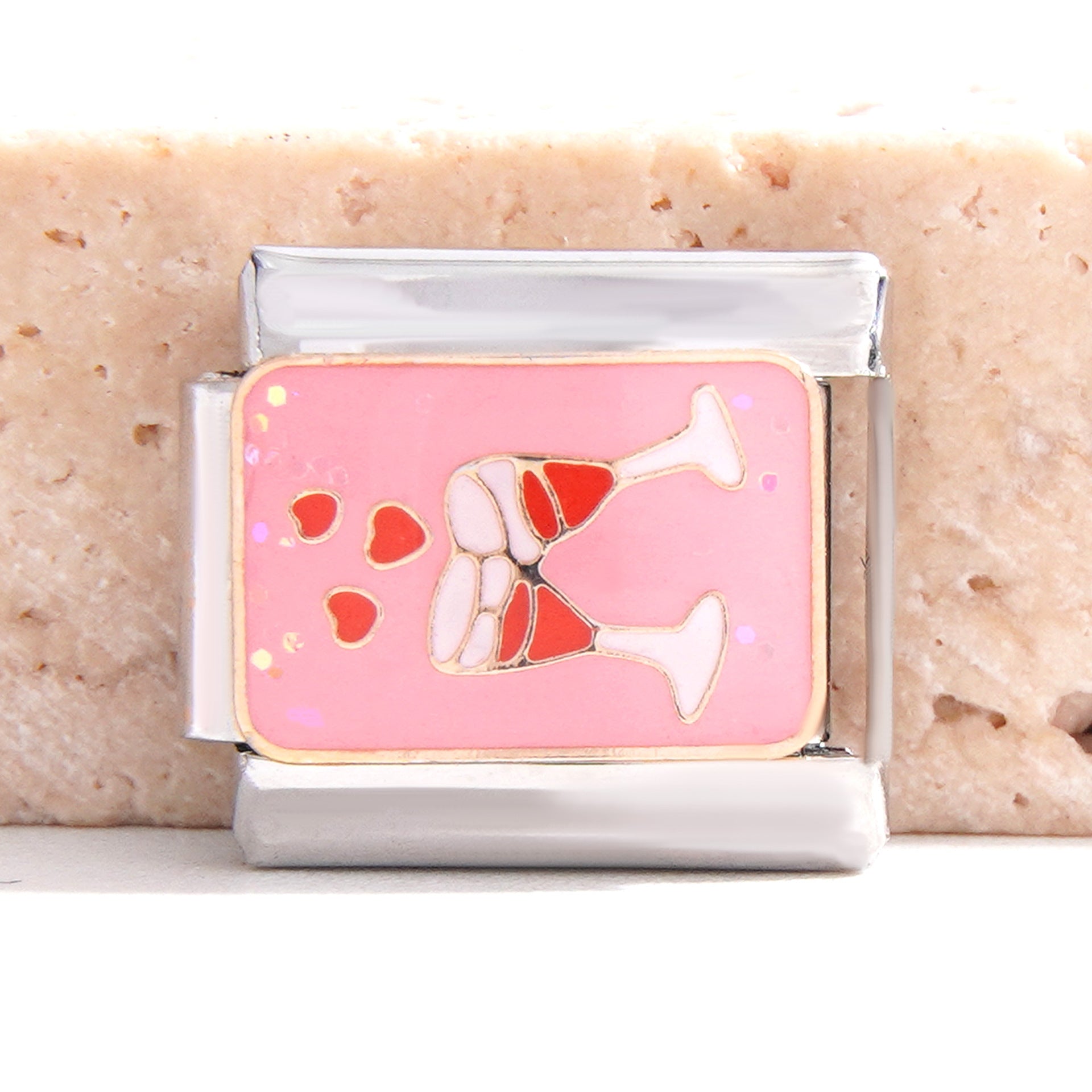 Wholesale Italian Charm Bracelet 9mm DIY Splicing Creative Pattern Stainless Steel Composable Bracelet