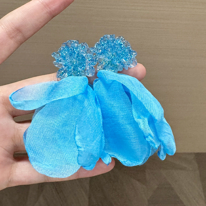 Wholesale Flower Tassel Acrylic Earrings Stylish Fashion Accessory for Boutique Resale