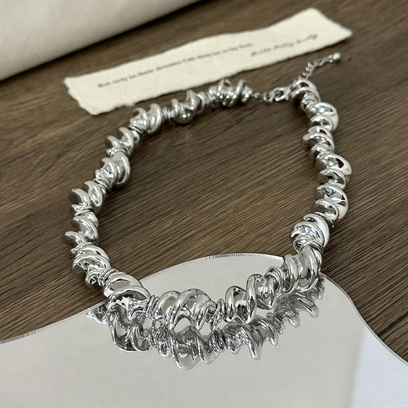 Wholesale  Irregular Necklace Light Luxury Fashion Personality Elegant Clavicle Chain