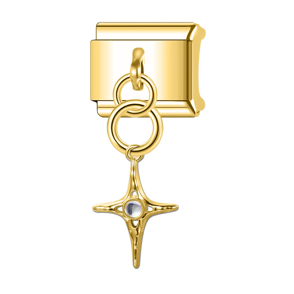 Wholesale Italian Charm Bracelet 9mm DIY Splicing Pendant Stainless Steel Composable Bracelet