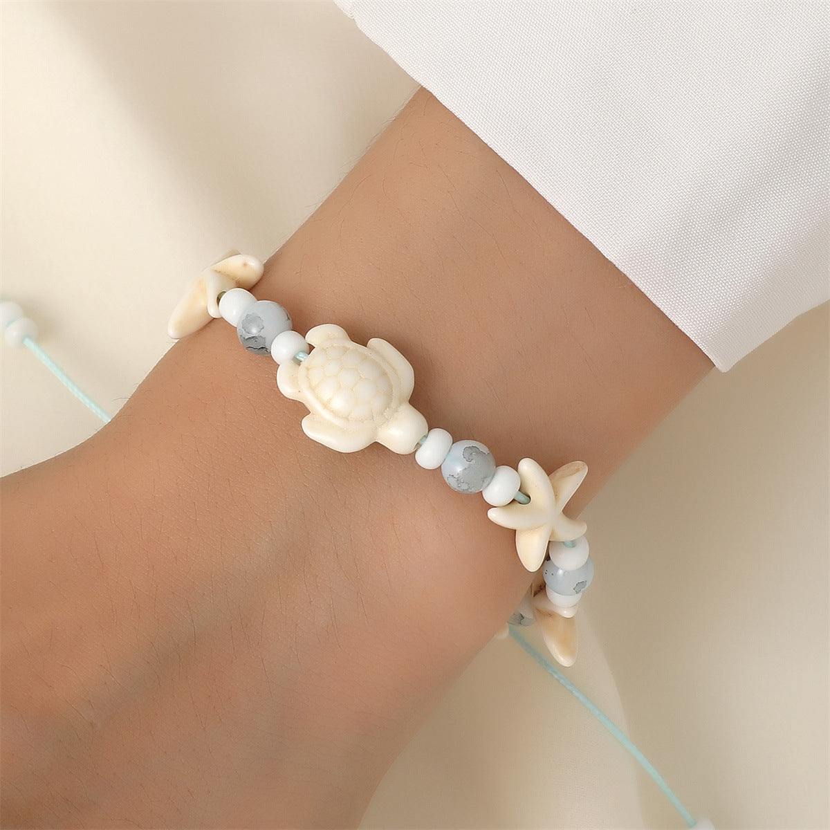 Wholesale Marine Wind Turtle Woven Bracelet