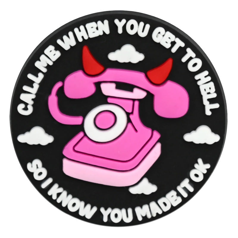 Wholesale random 100pcs Cross-border cartoon  trendy shoes and accessories PVC soft rubber detachable perforated shoes shoe flowers shoe buckles decorative buckles in stock