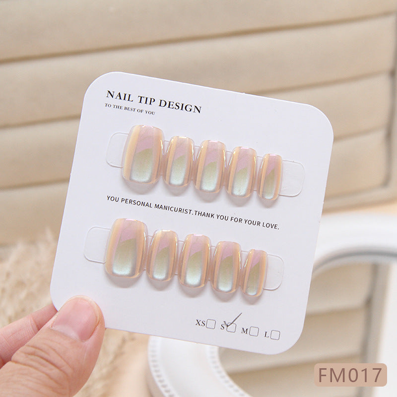 Wholesale 10 Pieces/box Pure Color Cat Eye Nails Kits Nail Stickers