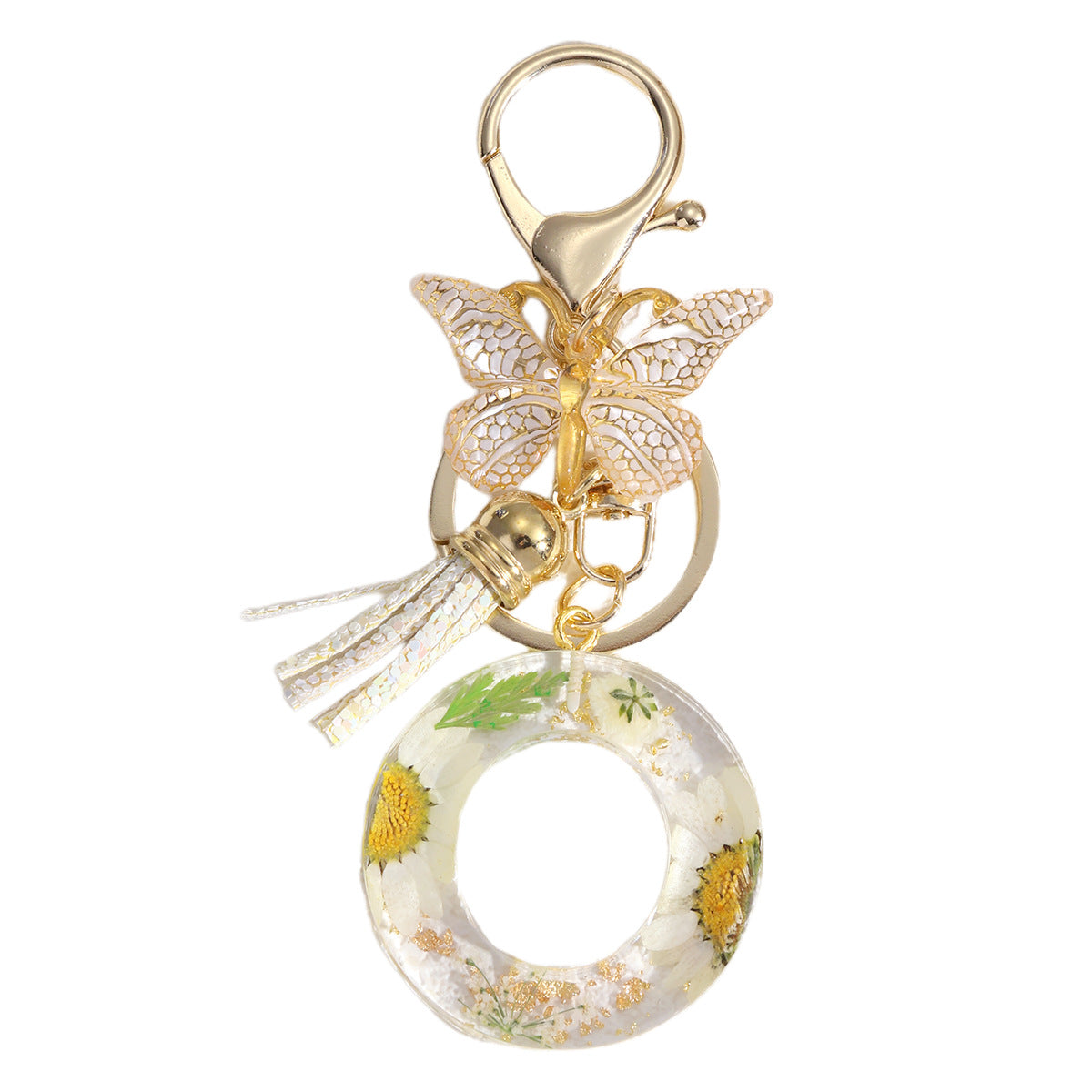 Wholesale Flowers English 26 Letters Keychain