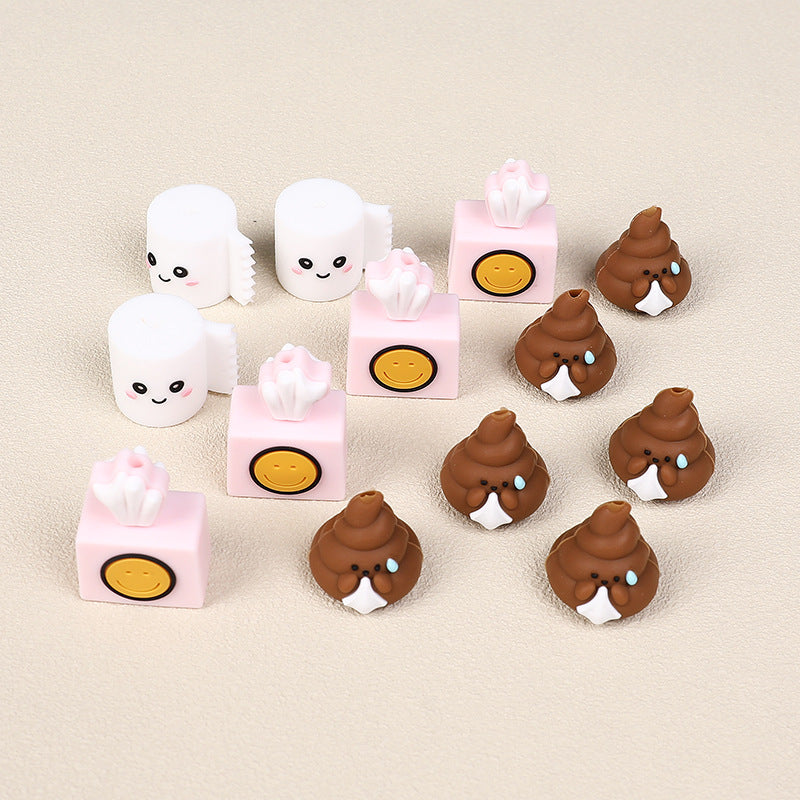 Wholesale 20pcs Funny Poo Focal Beads DIY Bead Accessories ACC-BDS-RongFa067