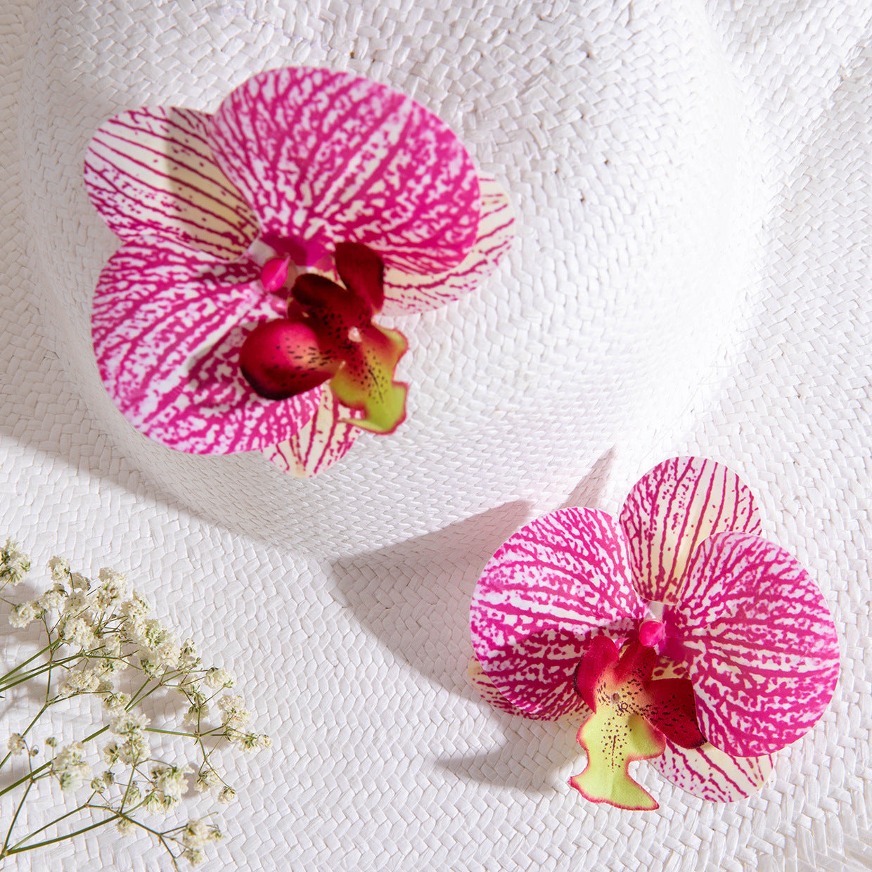 Wholesale three-dimensional color big butterfly orchid earrings