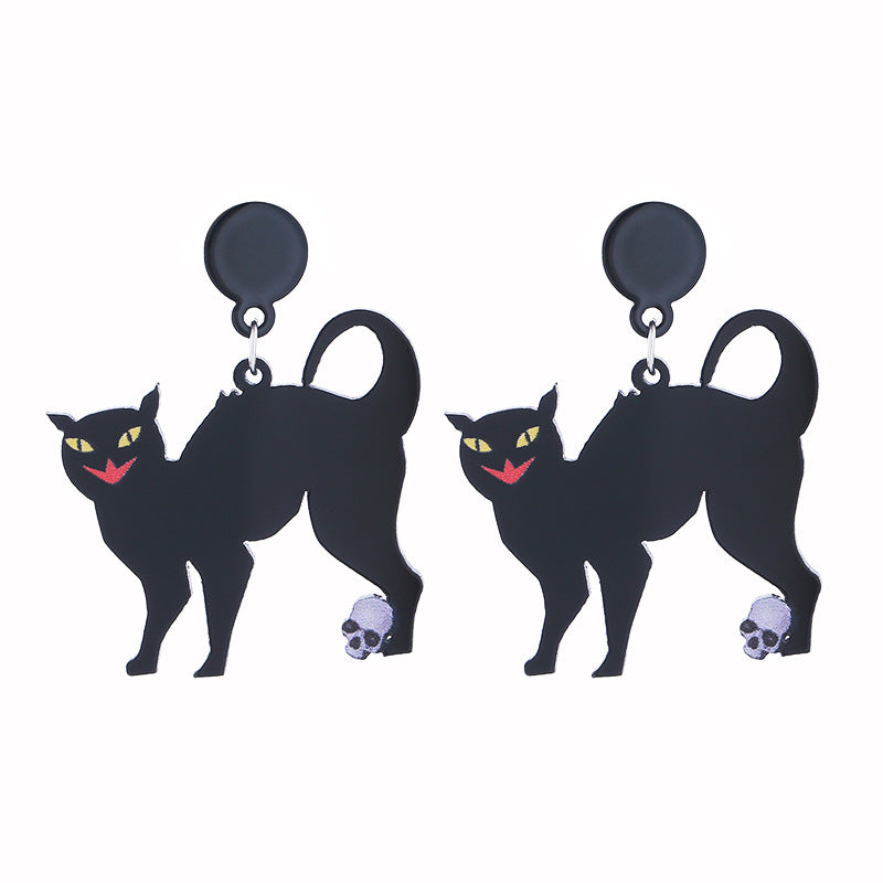 Wholesale  Night Party Horror Acrylic Halloween Earrings