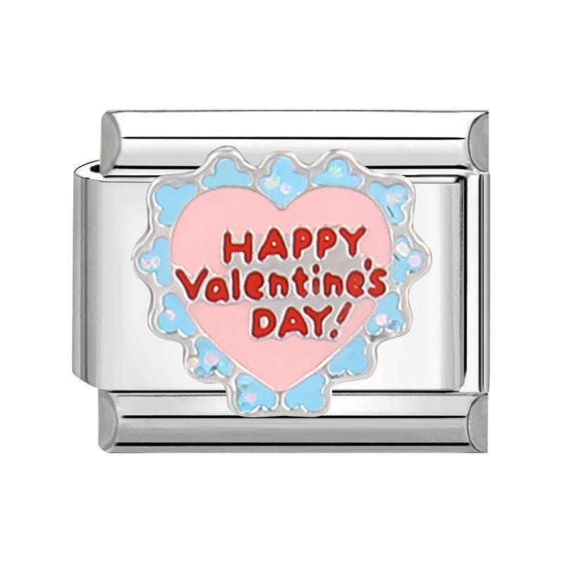 Wholesale Italian Charm Bracelet 9mm DIY Splicing Removable  Stainless Steel Composable Bracelet