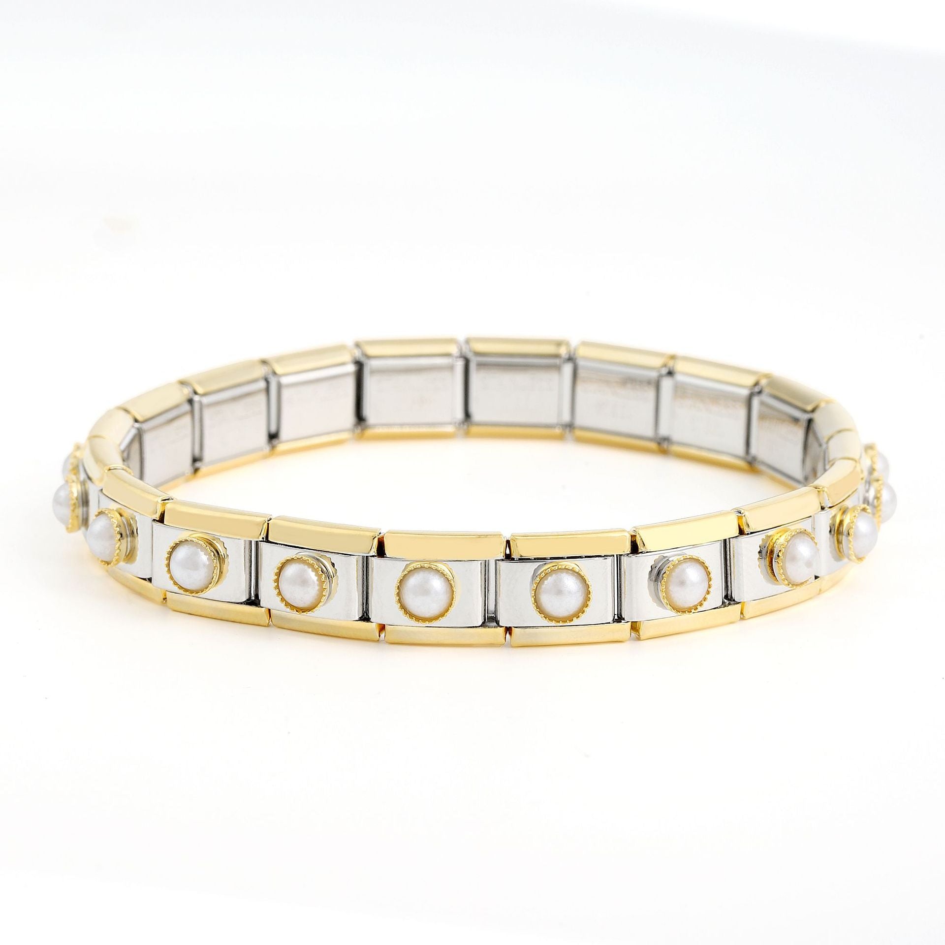 Wholesale 10pcs Italian Charm Bracelet 9mm DIY Splicing Removable Rainbow Rooster Stainless Steel Composable Bracelet