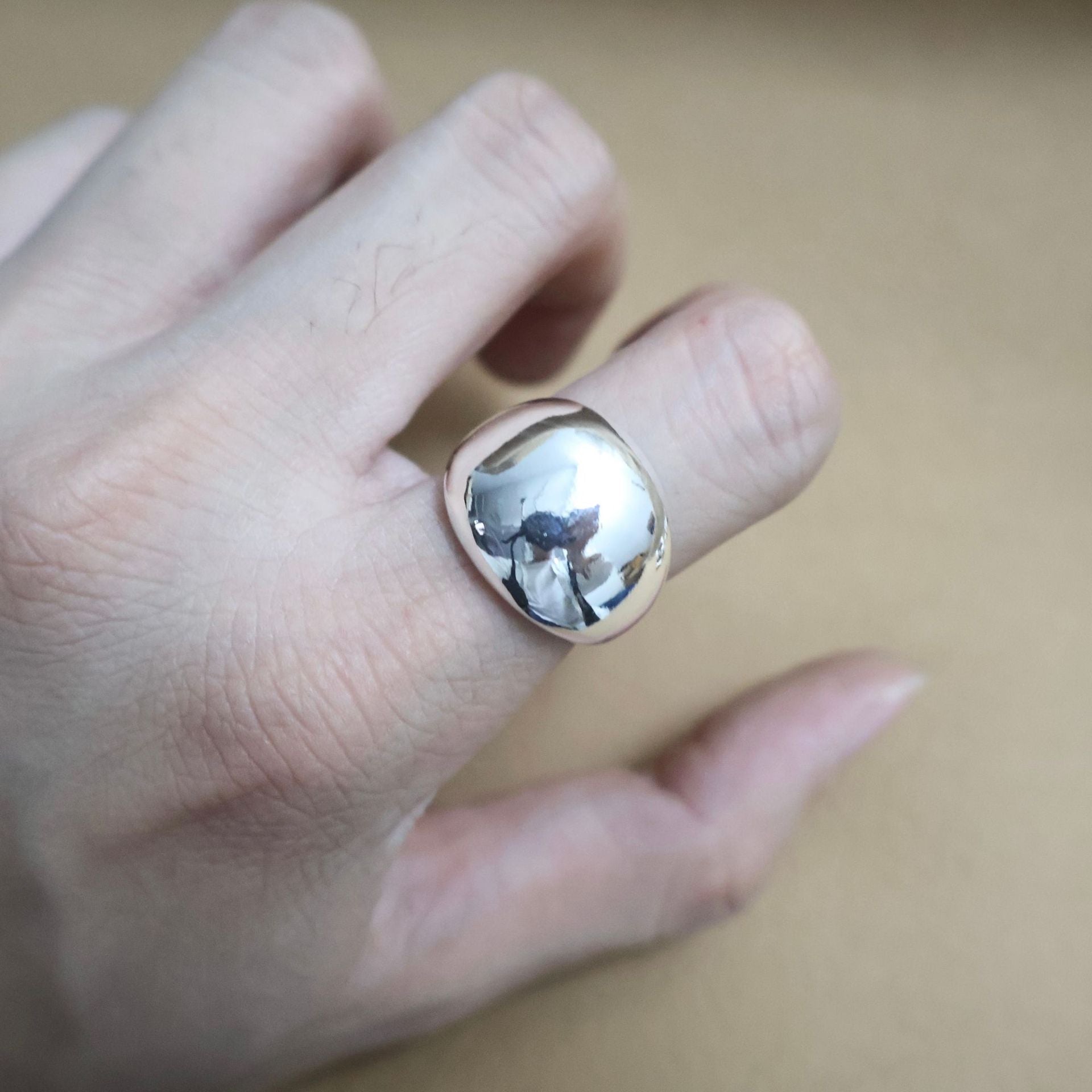 Wholesale  Exaggerated Alien Ring Women's Niche Fashion All-match  Adjustable Open Hollow Ring