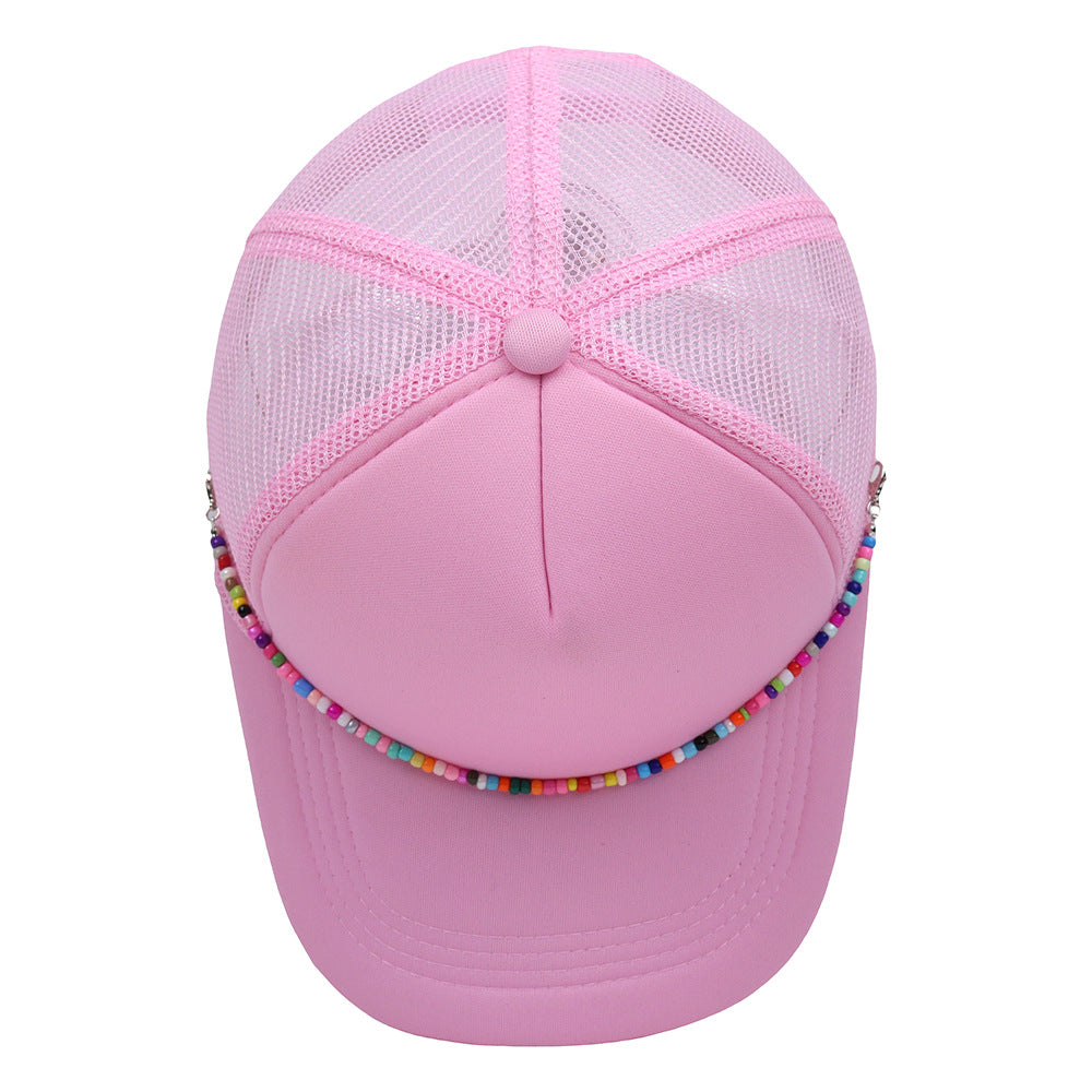Wholesale Colorful Chain Trucker Cap Mesh Cap Baseball Cap ACC-HT-HaiPu019
