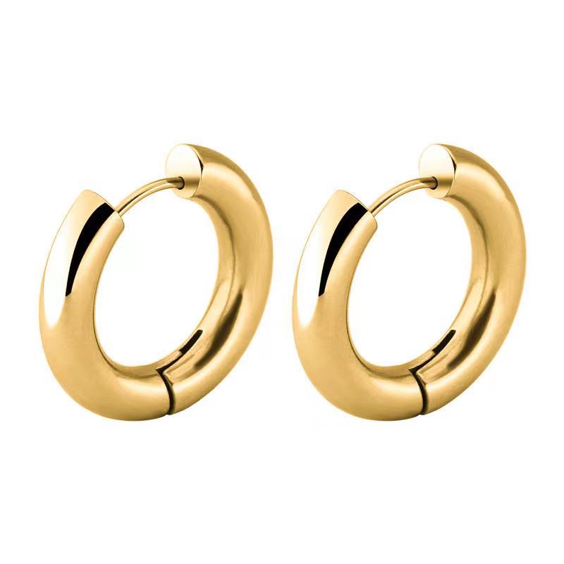 Wholesale 18K gold plated stainless steel earrings
