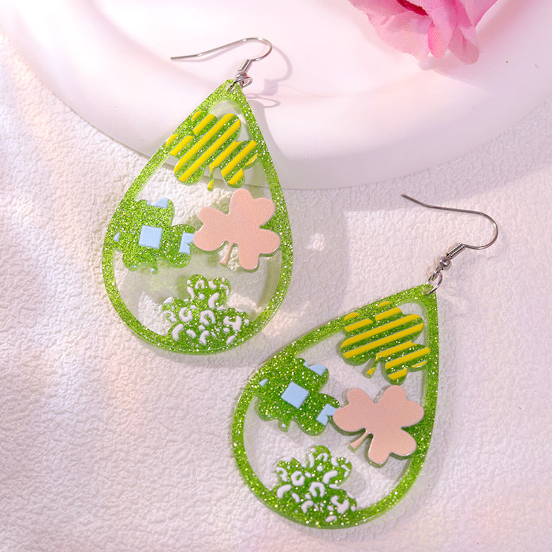 Wholesale St. Patrick's Day  Acrylic Earrings