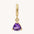 Wholesale December Birthstone Pendant  Mother's Day Color Preservation Vacuum Furnace Plating 18K Gold Necklaces