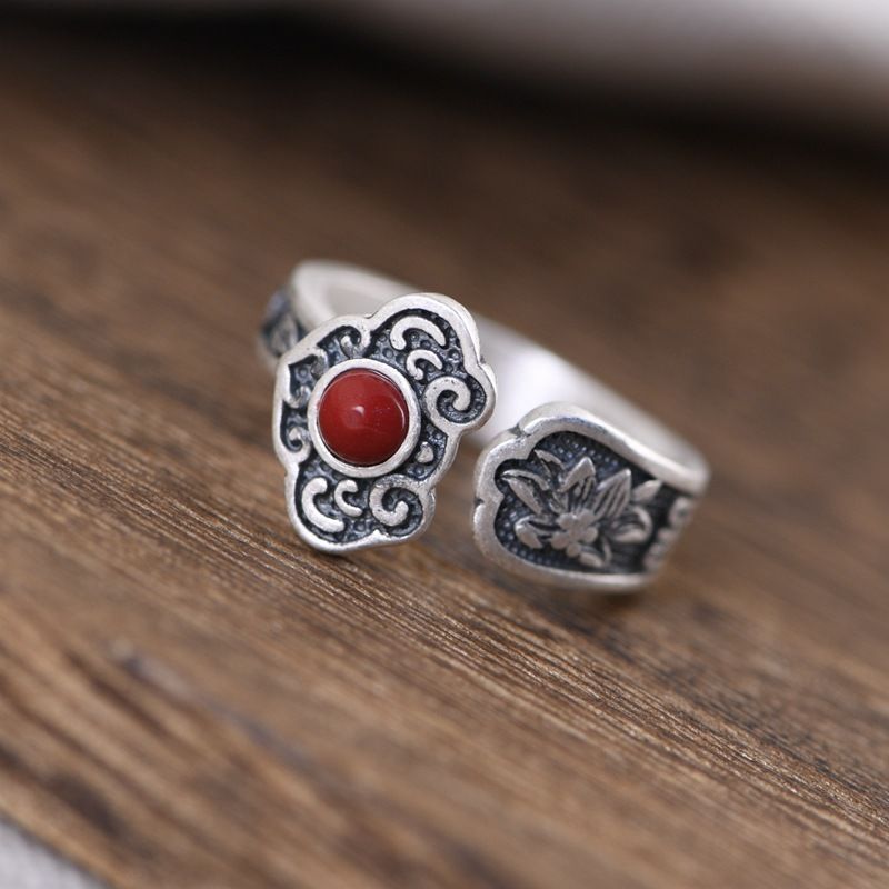 Wholesale Retro pattern red ring