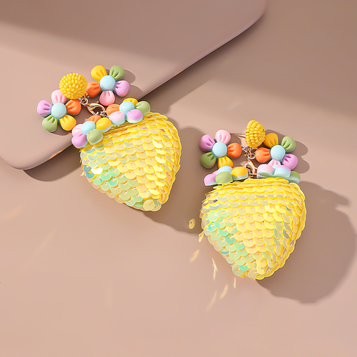 Wholesale Exaggerated Round Flower Earrings ACC-ES-GuTe001