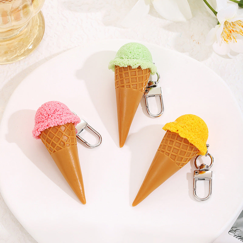 Wholesale Creative ice cream keychains