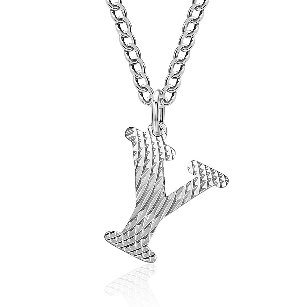 Wholesale Letter Titanium Steel Necklace Clavicle Chain