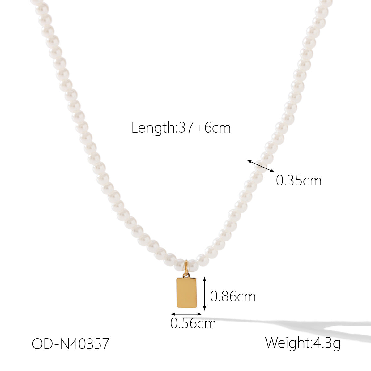 Wholesale Pearl Necklace  All-match Collarbone Chain Light Luxury Elegant Beaded Necklace