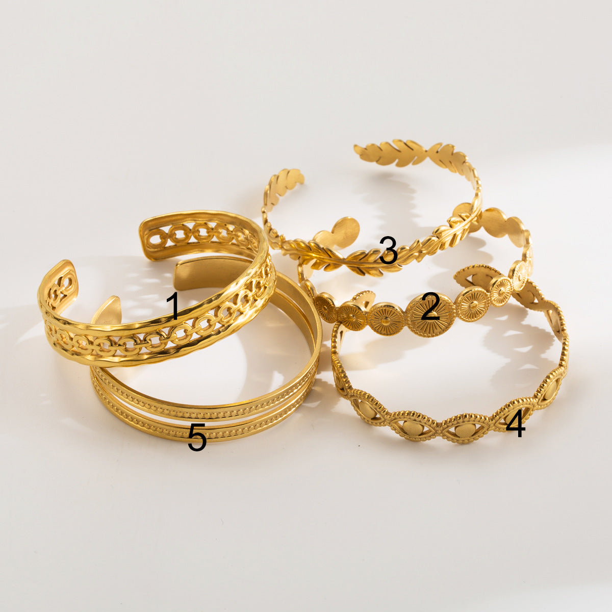 Wholesale Retro Simple Open Stainless Steel Bracelet ACC-BT-BP001