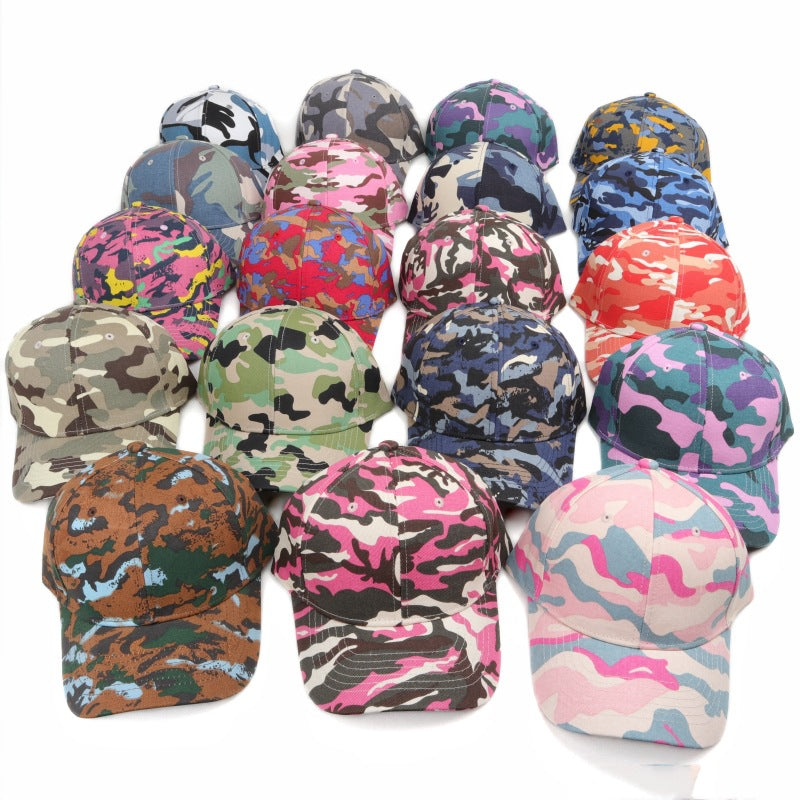 Wholesale Camouflage Baseball Cap  Casual Fashion Velcro Cap Sunscreen Sunshade Hat