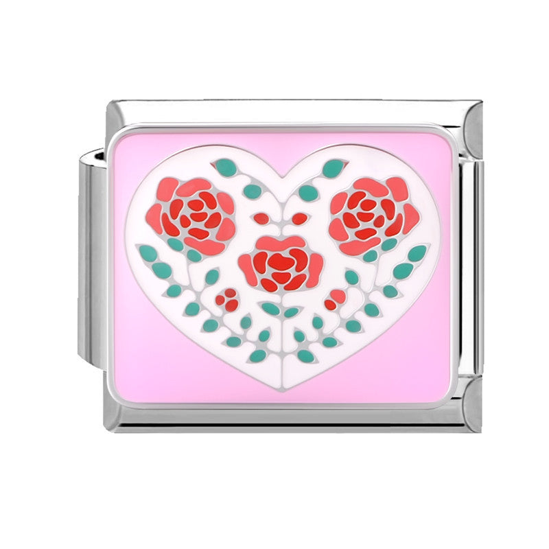 Wholesale  9mm Italian Charm Starter Bracelets DIY square Single Section Creative Stainless Steel Composable Bracelet
