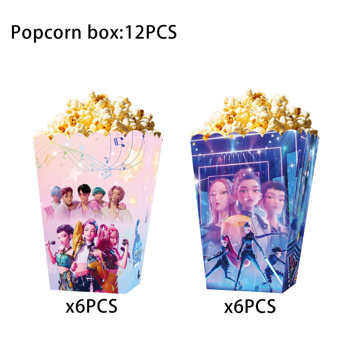 Wholesale KPOP  birthday party decoration tableware supplies atmosphere layout five-piece set kpop
